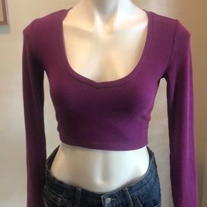 Garage Long Sleeve Purple Tee - Size Small